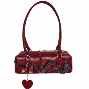 LSL Original New Chinese Style Dragon Bowling Bag | Designer Niche Luxury Underarm Baguette Bag
