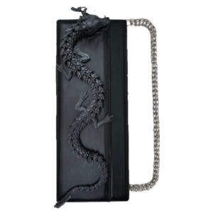 LSL Original Black Dragon Knight Dark Punk Bag | Niche Unisex Handbag Shoulder Crossbody Underarm Bag